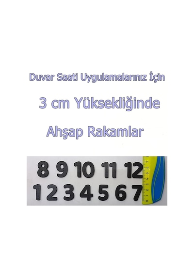 Duvar Saati Ahşap Rakamları Ahşap Saat Rakamı Saat Mekanizması (375214247) Ahşap