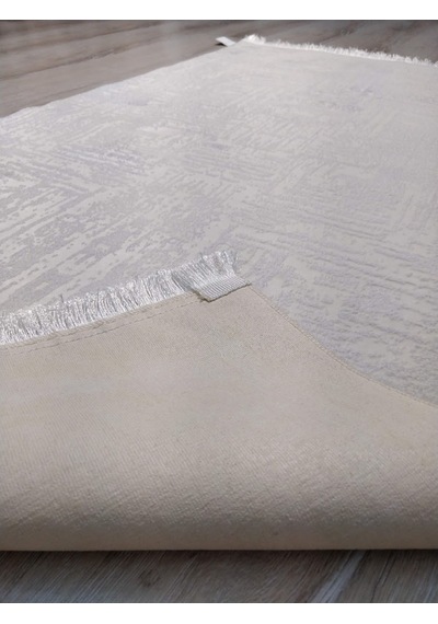 Eko Halı Sateen St08 Beyaz Ince Halı 80X150 Cm