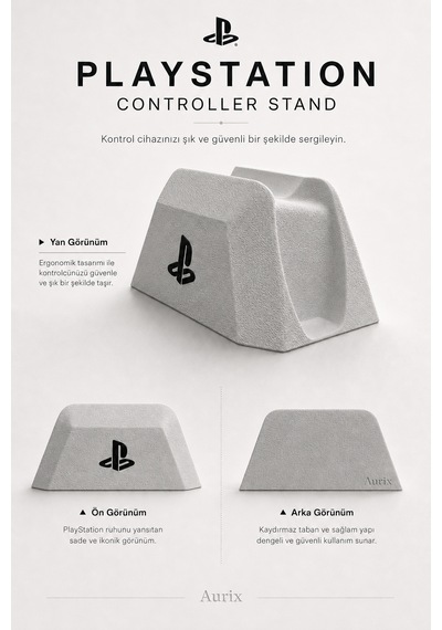 Playstation Dualsense Joystick Standı - Joystick Kol Tutucu Gri