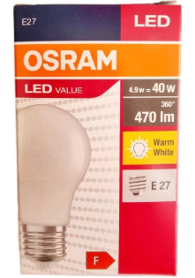 Osram Led 5.5w 2700k 470lm E27 Duy Sarı Işık Ampul