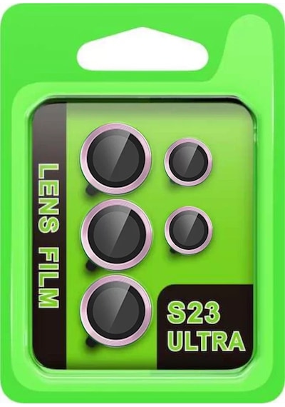 Newface Samsung Galaxy S23 Ultra Raze Metal Kamera Lens - Lila