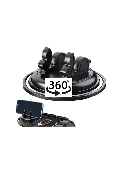 Telefon Standı Ve Telefon Tutucusu Vakumlu 360 Derece Dönebilir Son Derece Sağlam Tutan Araç Tutucu Telefon Standı Std-03 2 Mixed