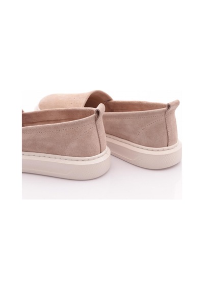 Dgn P63 Kadin İnce Taban Comfort Ayakkabi Bej Süet