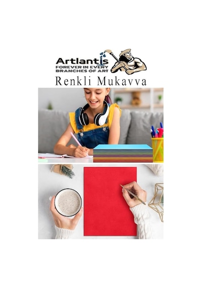 Artlantis Renkli Mukavva 5 Renk 35x50 Cm 1 Paket Sert Renkli Karton 1.0 Mm Okul Okul Öncesi Anasınıfı Hobi Etkinlik