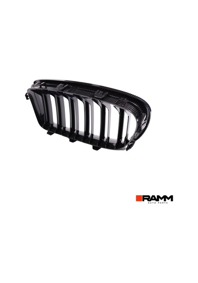 Bmw 5 Serisi F10 2010-2016 Ön Panjur Böbrek Izgara Seti - Siyah Karbon