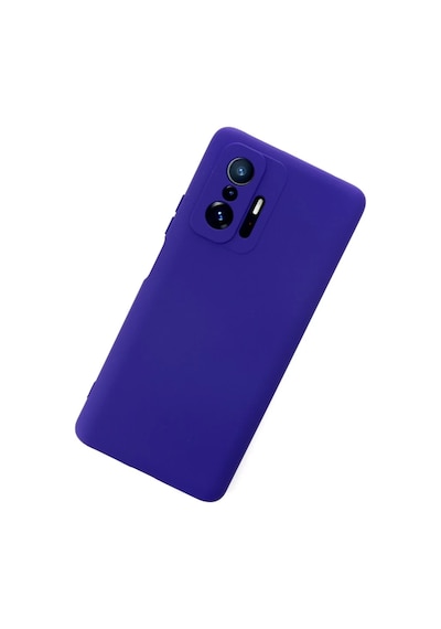 Xiaomi Mi 11t Pro Uyumlu Kılıf Nano İçi Kadife Silikon - Mor Çok Renkli