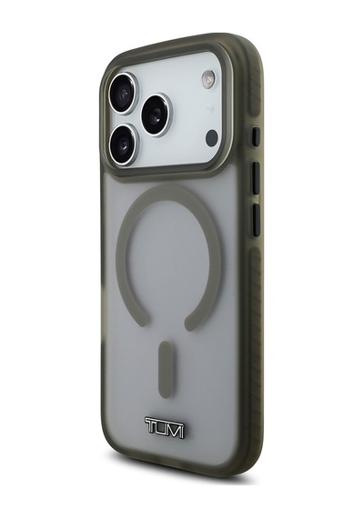 Apple Uyumlu iPhone 17 Pro  Kılıf Tumı Lisanslı M-safe Şarj Özellikli Buzlu Transparan Kapak Haki Haki