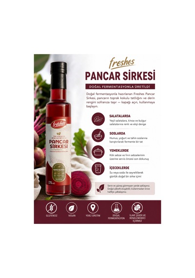 Fermente Pancar Sirkesi 275ml