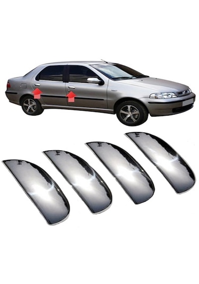 Fiat Albea 2002 Ve Sonrası Krom Kapı Kolu 4 Kapı P.çelik