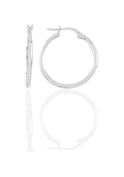 Gümüş 23 Mm Şarnel Halka Küpe