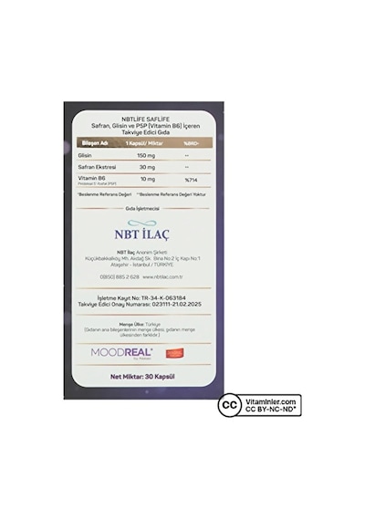 Nbt Life Saflife Safran Ekstresi 30 Kapsül