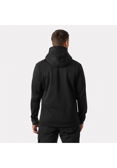 Tech Hooded Midlayer Jacket - Black - L Siyah-antrasit