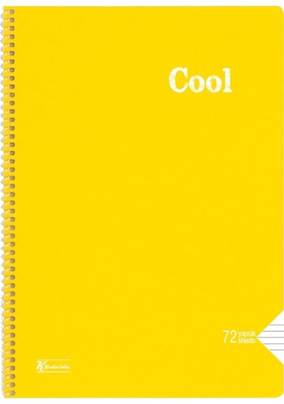 Keskin Cool Pp Kapak Spiralli Defter A4 72 Yp. Çizgili