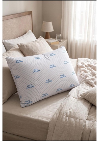 Ortopedik Yastık Visco Teknolojili Hafızalı Dolgulu Yastık 50 X 70 Cm Mavi - 942321451 Mavi