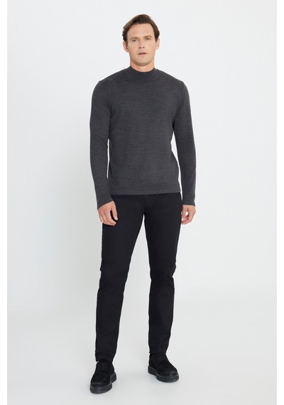 AC&Co / Altınyıldız Classics Erkek Antrasıt Melanj Standart Fit Normal Kesim Yarım Balıkçı Yaka Triko Kazak AC&Co / Altınyıldız Classics Erkek Antrasıt Melanj Standart Fit Normal Kesim Yarım Balıkçı Yaka Triko Kazak
