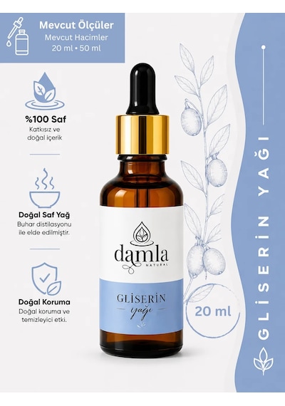 Biodamla Natural Gliserin 20 Ml