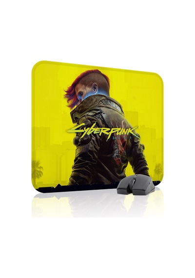 Cyberpunk 2077 Kaymaz Dikişli Kauçuk Oyuncu Mousepad V5 - 48x40 Xl Gaming Mouse Pad Fare Altlığı