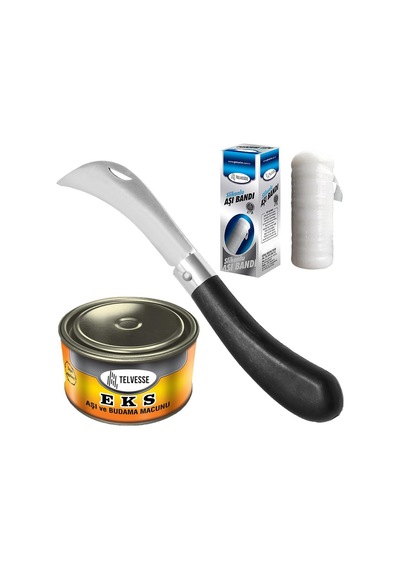 Desan Eğri Aşı Bıçağı + Aşı Macunu + Aşı Bandı 3'Lü Paket N11.48