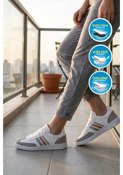 Grijak 015 G Beyaz Unisex Spor Ayakkabı