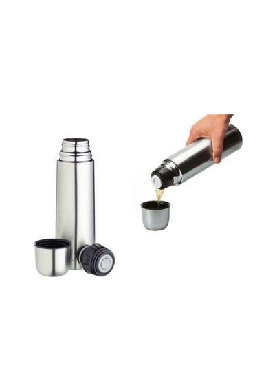 Paslanmaz Çelik Mermi Termos Bardak Özellikli Kapak 350 Ml