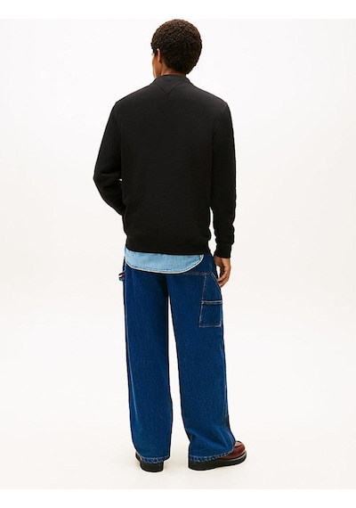 Tommy Hilfiger Tjm Regular Linear Sweatshirt-12832 Siyah