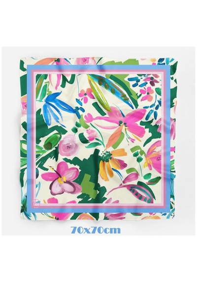 Avantajal Summer Breeze Pink Desen Fular Çok Renkli