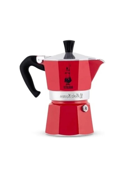 6 Kişilik Espresso Kahve Pişiricisi, Kırmızı Renkli Tasarım