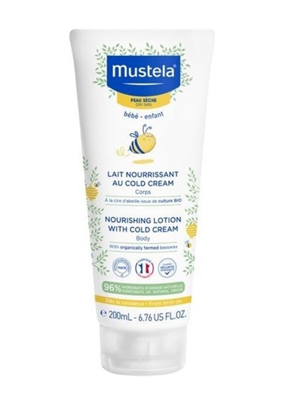 Mustela Cold Cream Ve Organik Balmumu İçeren Kuru Ciltler İçin Besleyici Bebek Losyonu 200 Ml