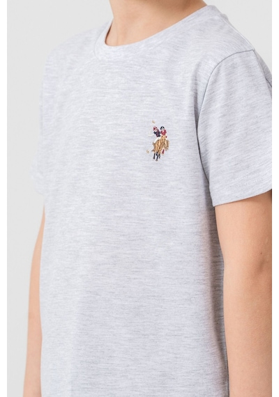 U.S. Polo Assn. Erkek Çocuk Gri Bermuda Takım Us2470-c-v4 Gri-02