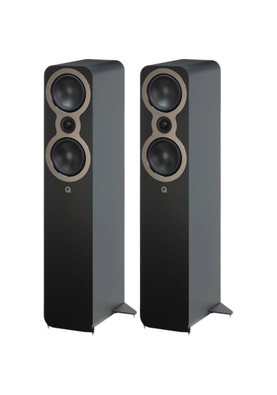 Q Acoustics Q 3050c Satin Black Kule Tipi Hoparlör Çift ı