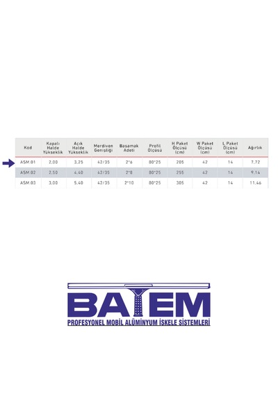 2 Parçalı Alüminyum Sürgülü Merdiven 2x6 Basamaklı Asm.01 200 Cm'ye Kadar