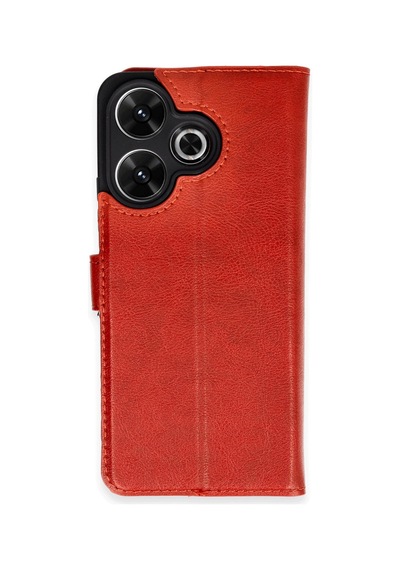 Xiaomi Redmi 13 4g Uyumlu Kılıf Trend S Plus Kapaklı Kılıf - Kırmızı