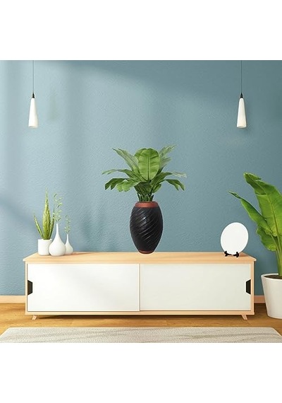 Dekoratif El Yapımı Modern Seramik Vazo 28 Cm Genel