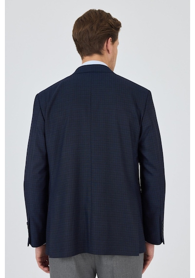 İmza Koyu Lacivert Mono Yaka Bez Ayağı Tam Astar Esnek 4 Drop Comfort Fit Classic Ceket 1002250157 Koyu Lacivert