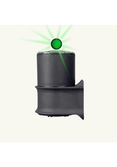 Tekli Çağlayan Aplik Ip54 Dış Mekan Zita Bahçe Aydınlatma Duvar Apliği + Gu10 Led Ampul Yeşil