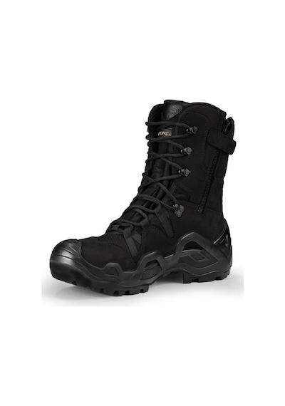 Falcon Su İtici Özellikli Siyah Askeri Tactical Outdoor Fermuarlı Nubuk Bot Siyah