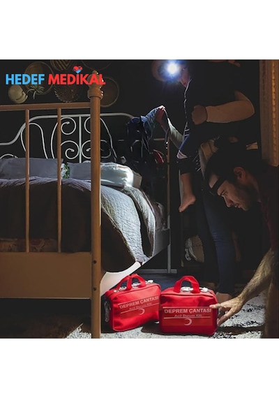 Deprem Çantası & İlk Yardım Seti 2 Kişilik Uzman Hazırlıklı Ve Hayatta Kalma Seti