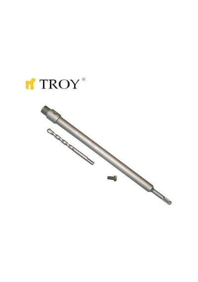 Troy 27458 Sds Plus Adaptör 400mm Ve Merkezleme Matkap Ucu Seti