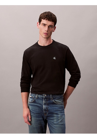 Erkek Easy Monogram T-shirt Siyah