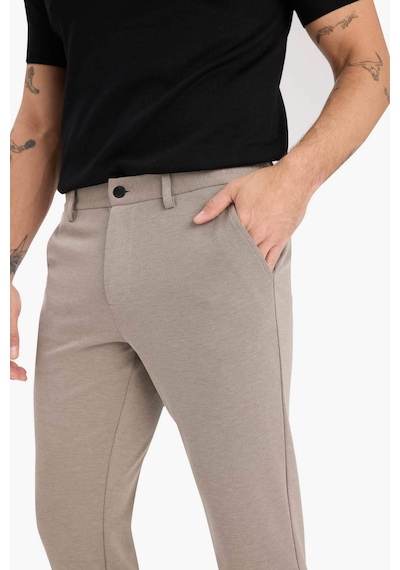 Defacto Jogger Fit Cepli Esnek Kumaş Düz Paça Pantolon T6317az25aubg404 Bej