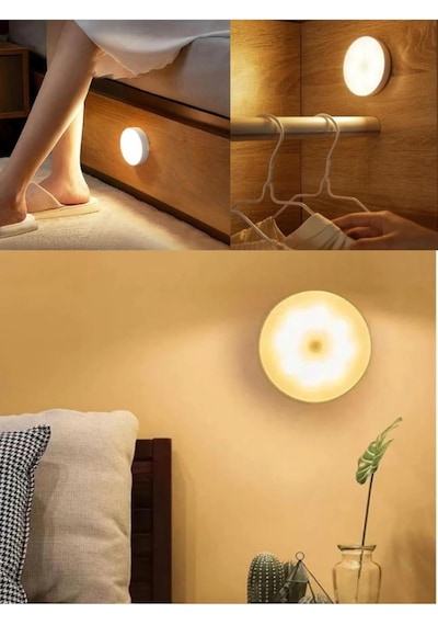 Cata Ct-5180 Led Kabin Aydınlatması, 30 Lm, 4000k, Mıknatıslı, Sensörlü, Beyaz, 10 Adet Çok Renkli