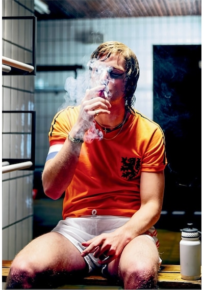 Johan Cruyff Dünya Kupası Siyah Çerçeveli Tasarım Tablo Spor Poster