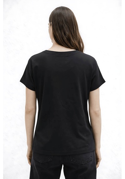 Fashion Friends Kol Detaylı Siyah Kadın Bluz 26y0309k1