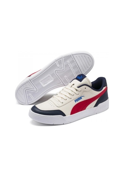 Puma Caracal Günlük Ayakkabı Beyaz Kırmızı Beyaz - Kırmızı