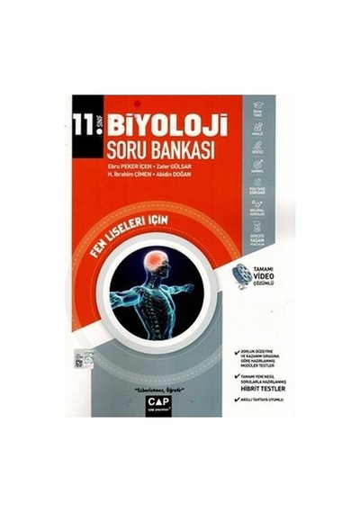 11.Sınıf Fen Lisesi Biyoloji Soru Bankası -  Çap Yayınları
