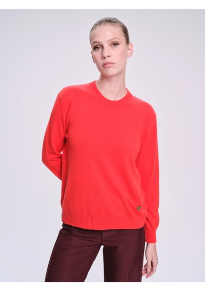 Hatemoğlu Saykı Woman Regular Fit Kaşmir Kırmızı Kazak
