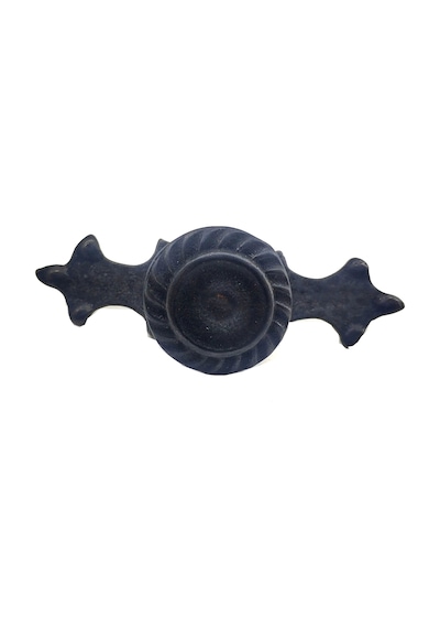 Antika Tarz Dekoratif Pirinç Çizgili Düğme - 35x100 Mm, Büyük, Oksit Çok Renkli