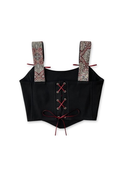L'aura Corset Viktoryen Desenli Bayan Korse Büstiyer Çok Renkli