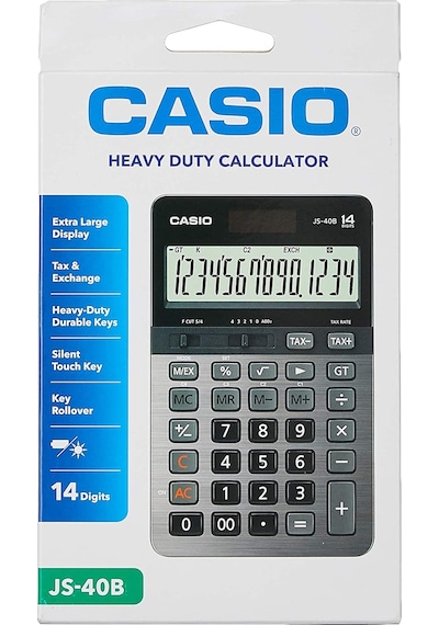 Casio JS-40B Prof-Masa Tipi 14 Hane Hesap Makinesi