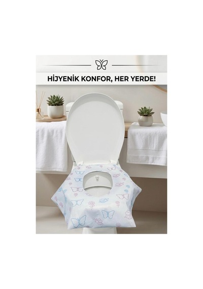Tek Kullanımlık Klozet Kapak Örtüsü 20 Adet 2 10